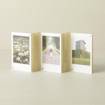 China 3-IN-1 Zigzag Colorful Design High Quality Instax Acrylic Photo Frame for sale