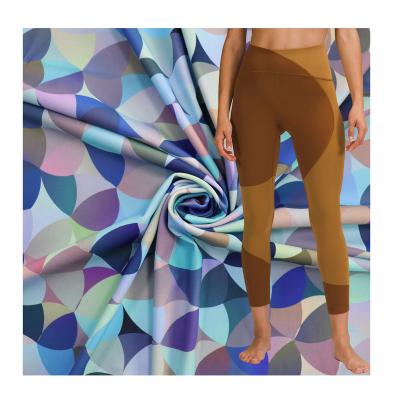 China Double Faced Hot Sale Yoga Stretch Fabric Skin-friendly 73%Nylon 27%Spandex Knit Fabrics For Sportswear for sale