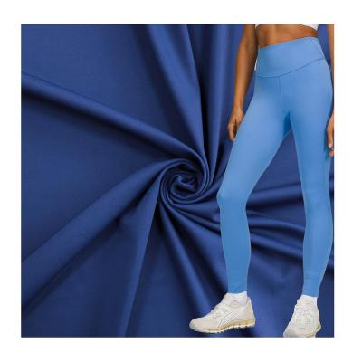 China Yoga Wear Elastic Dishonest Stretch Fabric Recycled Spandex Double Faced Fabric For Sportswear for sale