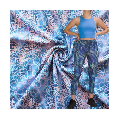 China Double sided quality yoga fabric fitness gym clothing polyester spandex fabric for yoga pants for sale