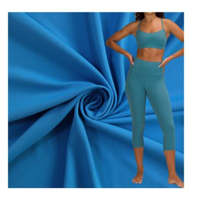 China Double Faced Lululemon Yoga Nylon Spandex Fabric Custom Stretch Knitted Fabric For Dance Wear for sale