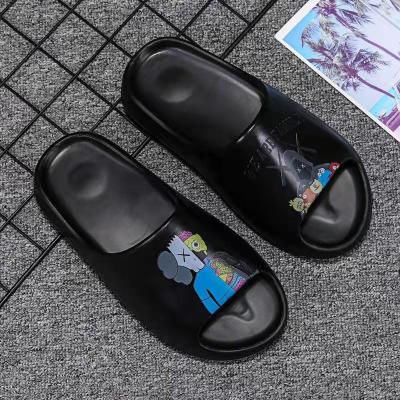 China Fashion trend factory custom logo slides colorful yeezy slippers EVA slippers unisex comfortable flat shoes 35~46 for sale