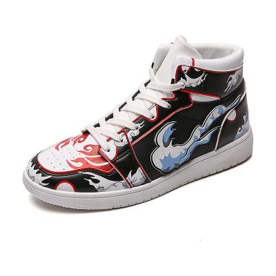 China CUSHIONING Custom Made Cartoon Fashion Pattern Shoes Winter Men Basketball Sneaker Aj Shoes From China DIY Factory for sale