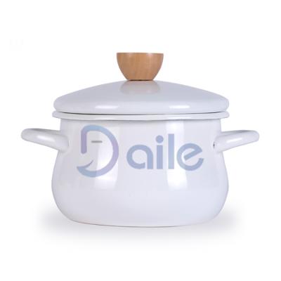 China Sustainable enamel cookware /pan /enamel pots for sale