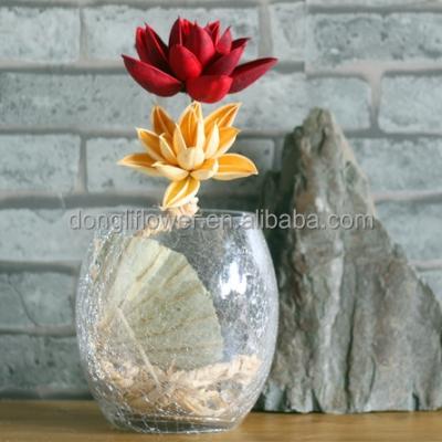 China China artificial dry lotus flower with vase decoration unique items for office table centerpieces for sale