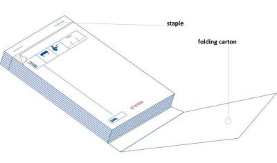 China Professional Black EU Order Pads with Sequential Numbering 50 Checks Per Book for sale