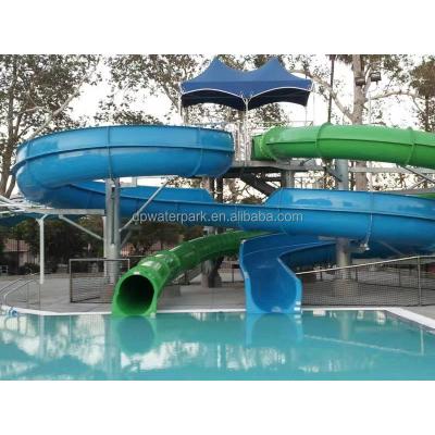 China Fiberglass Customized Large Fiberglass Water Slide Aqua Park Slip Lane Slide Tube For Adult And Kids for sale