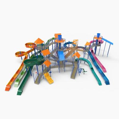 China Chinese water park manufacturer commercial water playground aqua park amusement adult FRP slide with price list for sale