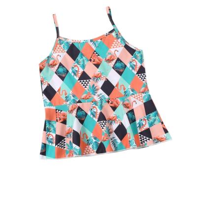 China Trend Anti-Shrink Comfortable Summer Top Fashion Casual Camisole Girls' Vest for sale