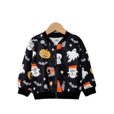 China Anti-wrinkle cute printed cardigan accept wholesale custom made kids winter girls coats for sale