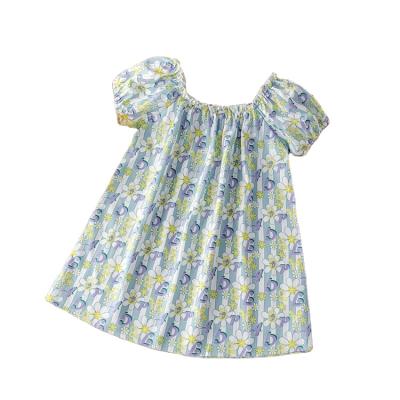 China Princess Dress Wholesale Clothing Summer Viable New Floral Baby Romper Short Ready Made Dress for sale