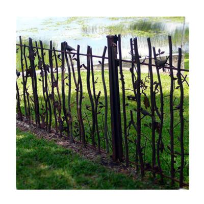 China Easily Assembled Best Of Wholesale Wrought Iron Zinc Fence , European Backyard Fence for sale