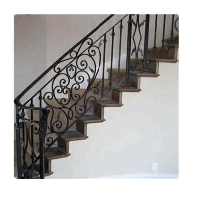 China Easily Assembled / Eco Friendly / Rot Resistant / Beautiful Waterproof Wrought Iron Stair Balusters, Decorative Iron Stair Railings Panels for sale