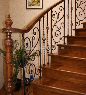 China Wrought Iron Indoor Railings Exterior Stairs for sale