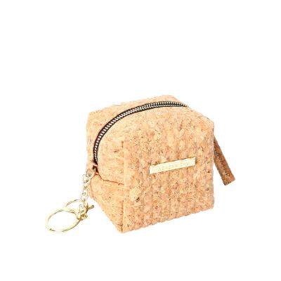 China Large Capacity Cork Single Clutch Bag Maker Eco-friendly Custom Portable Coin Purse for sale