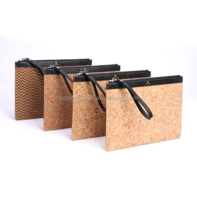 China Wholesale Eco-friendly Cork Alibaba Natural Cork Gents Wallet/Large Capacity Cork Document Bag/Portable Cork Men Pinch for sale