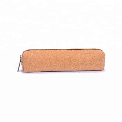 China High Quality Eco-Friendly Vegan Cork Pencil Bag Lightweight Recycled Cork Stationery Bag Lightweight Online Shopping Pouch Recycled Cork Pencil Bag for sale