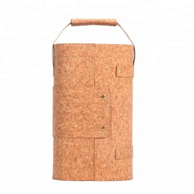 China Dongguan Recyclable Factory Custom Eco-friendly Cork Wine Box/Lightweight Cork Bottle Box/Waterproof Cork Wine Bottle Box for sale