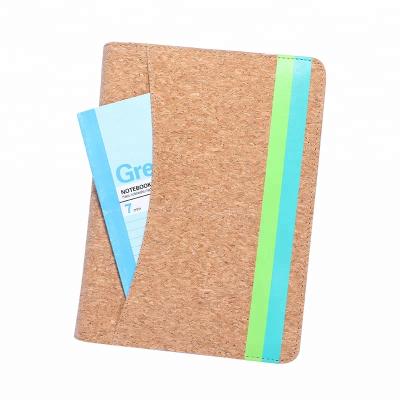 China Recyclable Passport Holder Travel Cork Men Ticket Organizer Trifold Travel Ticket Passport Wallet Bag for sale