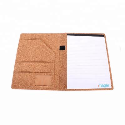 China China supplier biodegradable waterproof cork folder/light weight cork folder holder/recycled cork document holder for sale