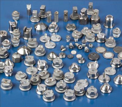 China Custom Tungsten Carbide Swirl Plates and Passageways Dome Nozzles Custom Conical Nozzles for sale