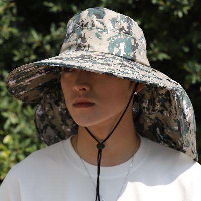 China Big Brim Women Men Outdoor Bucket Hat Sun Protection Hat Round Sun Block Summer Sun Quick Dry Fishing Hat For Travel Mountaineering Bucket Hat for sale