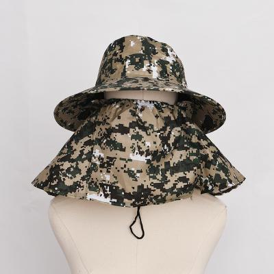 China Bucket Hat Sun Protection Hat Customized Cotton Camouflage Empty Fisherman Bucket Hat With Custom Logo for sale