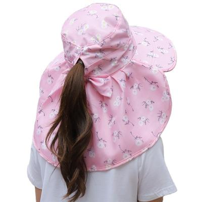 China Wholesale Casual 50 Sun Hat UV Protection Neck Fin Outdoor Ladies Summer Sun Hat for sale