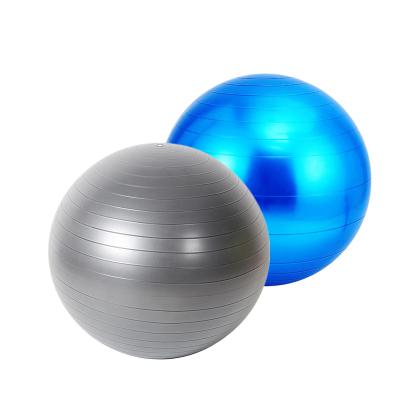 China Yoga Exercise 55CM Gray PVC Anti-splinter Yoga Pilates Balance Non-Slip Ball With Logo For Home Exercise Custom Made for sale