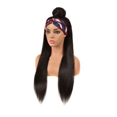 China Short Hairstyle Bob Headband Wig Human Hair Straight Girls Short Straight Cuticle Aligned Hairband Wig Headband Wig Cheap Simple Dispenser High Quality for sale