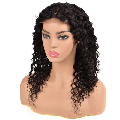 China Medium Deep Wave Part Peruvian Deep Wave Wig With 6x6 Closure Preplucked HD Transparent Lace Front Hair Wig Vendors for sale