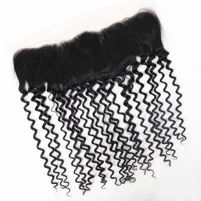 China Free Sample Virgin Hair Double Frontal Malaysian Afro Kinky Curly 100% Curly Curly Kinky Curly Hair 13*4 Kinky Curly Hair for sale