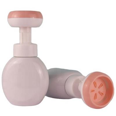 China Empty Personal Care Flower Head Plastic Foam Pump Bottle Cosmetic Foaming Hand Wash Face Cream Face Cream Soap Pump Bottle for sale