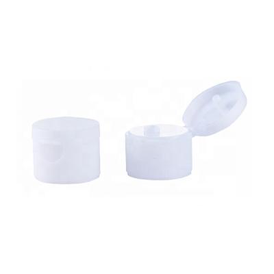 China Non Spill Plastic Ribbed Soft Flip Top Cap 18/410 PP 20/410 24/410 28/410 Flip Cap For Hand Sanitizer Bottle for sale