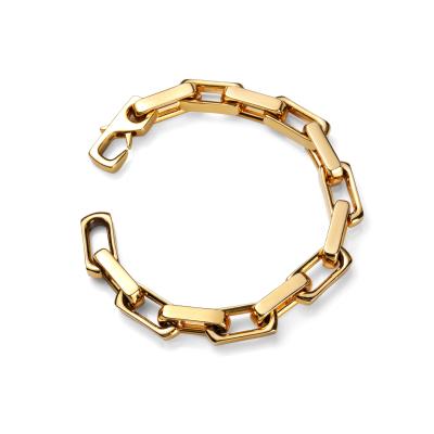 China Hiphop High New Arrival Fashion Men's Bracelet Jewelry Stainless Steel Box Link Polish Cuban Bracelet for sale