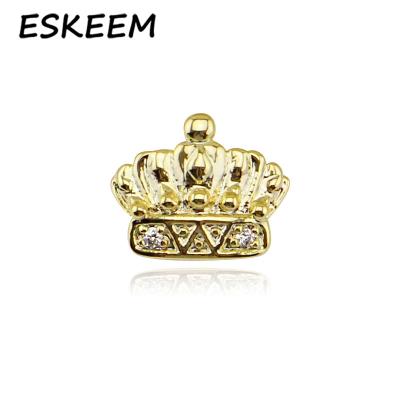 China Wholesale Hip Hop Jewelry King Hiphop Crown Cap Tooth Grillz For Hitters Diamond Crown Grillz Teeth Cheap for sale