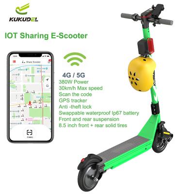 China Unisex Self Balancing Electric Scooters Gps Iot Sharing Rental App For Adults for sale