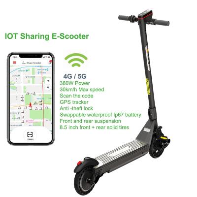 China Unisex gps sharing electric scooter 4g iot system share e scooters for resort for sale