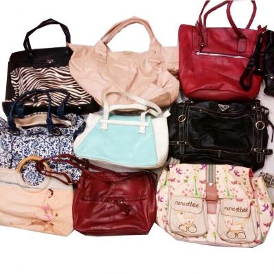 China High Quallity High Quality Wholesale Ladies Leather used handbags in bale used branded bags second hand bags bale for sale