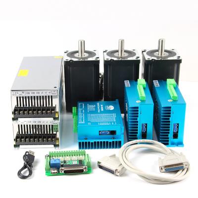 China 4 Axis 1699 Oz.in NEMA 34 Easy Servo Motor 12n.m And Driver Hss 86 CNC Machine Mill With Good Quality NEMA 34 Closed Loop Stepper Motor Kits for sale