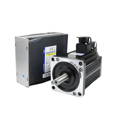 China 220v 130st-77025 2kw 7.7n.m 130mm waterproof ac servo motor with servo driver 3 phase ac servo motor kits for sale