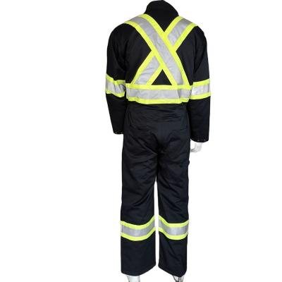 China American Heavy Duty Canvas Coveralls Heavy Duty Wear Coveralls American Hotsale OEM Work Tape Reflective Safety Navy Work Uniforms for sale