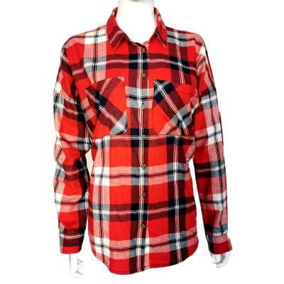 China Hotsale Plus Size Cotton Autumn Flannel Long Sleeve Custom Woven Button High Quality Woven Button Plus Size Plain Work Shirt for sale