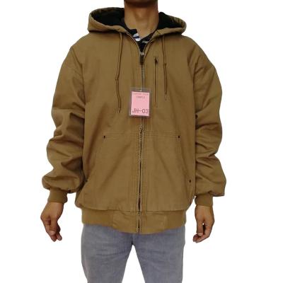 China Plus Size Made In China OEM Duck Canvas Fabric Heavy Duty Men's Cotton Canvas Workwear Men's Plus Size Jacket for sale