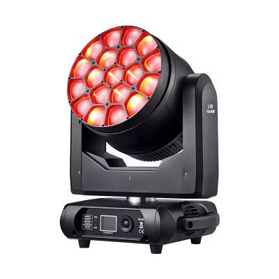 China RGBW 4in1 DMX512 Wash LED19pcs 15W Moving Head Stage Light for sale