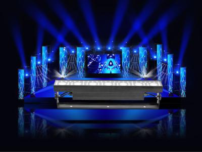 China 240V 100W LED City Light 7*3W Strobe+48 pcs LED Stage Light For Show for sale