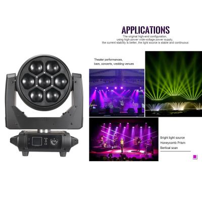 China LED Indoor Moving Head Beeye Stage 7pcs 40W 4-In-1 Zoom Beam Light For Event for sale