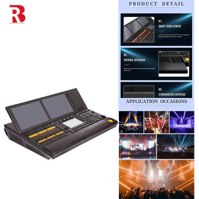 China Stage Lighting Console DMX Black Horse Controller With Dual 19-inch Touch Screen for sale