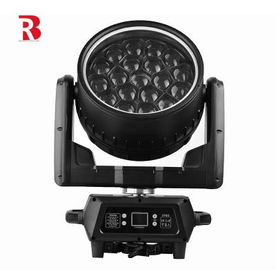 China LED 19x40W RGBW Moving Head Wash Zoom Beam Rotate Effect For Stage for sale