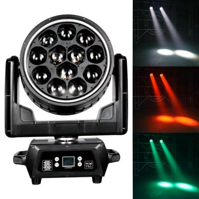 China 12*40W RGBW Zoom Wash For Concert LED 4in1 DMX Moving Head Light Beeye Stage for sale